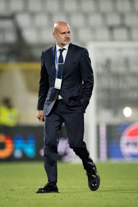 September 22, 2026: Inter coach David Sassarini after the Women s Champions League soccer match between Inter and Häcken on September 22, 2026 in Monza. Photo by Carl Sandin. BILDBYRAN code CS CS0982 soccer football fotball UEFA Women’s Champions League Inter Häcken women’s BBENG soccer football fotball UEFA Women’s Champions League Inter Häcken women’s BBENG  Copyright: CARLxSANDIN BB260922CS093