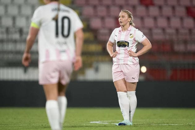 September 22, 2026: Johanna Fossdalsa Sorensen of Häcken after the Women’s Champions League soccer match between Inter and Häcken on September 22, 2026 in Monza. Photo by Carl Sandin. BILDBYRAN code CS CS0982 soccer football UEFA Women s Champions League Inter Häcken women s soccer  Copyright: CARLxSANDIN BB260922CS095