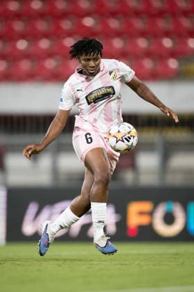 September 22, 2026: Joy Omewa of Häcken during the Women’s Champions League soccer match between Inter and Häcken on September 22, 2026 in Monza. Photo by Carl Sandin. BILDBYRAN code CS CS0982 soccer football fotball UEFA Women’s Champions League Inter Häcken women’s BBENG soccer football fotball UEFA Women’s Champions League Inter Häcken women’s BBENG  Copyright: CARLxSANDIN BB260922CS101