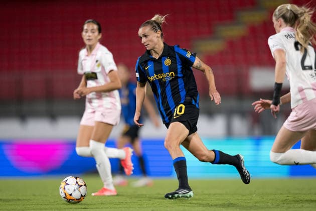 September 22, 2026: Lina Magull of Inter during the Women’s Champions League soccer match between Inter and Häcken on September 22, 2026 in Monza. Photo by Carl Sandin. BILDBYRAN code CS CS0982 soccer football fotball UEFA Women’s Champions League Inter Häcken women’s soccer BBENG soccer football fotball UEFA Women’s Champions League Inter Häcken women’s soccer BBENG  Copyright: CARLxSANDIN BB260922CS119