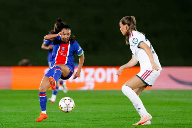 UEFA Women s Champions League - Real Madrid vs Paris Saint-Germain MADRID, SPAIN -September 22:Sakina Karchaoui of Paris Saint-Germain in action during the UEFA Women s Champions League match between Real Madrid and Paris Saint-Germain at Alfredo Di Stefano stadium in Madrid.(Photo by Guille Martinez f22photo) Madrid Alfredo Di Stefano Stadium Spain Copyright: xGuillermoxMartinezx