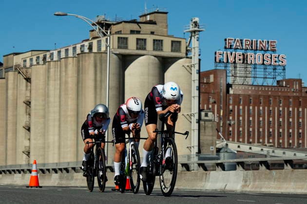 September 22, 2026, Montreal, Pq, CANADA: Swiss women cyclists, from right, Marlen Reusser, Jasmin Liechti and Noemi Ro¼egg race to a bronze medal finish in the mixed relay time trials at the UCI Road World Championships cycling event in Montreal, on Tuesday, Sept. 22, 2026. Canada News - September 22, 2026 - ZUMAc35_ 20260922_zaf_c35_122 Copyright: xChristopherxKatsarovx
