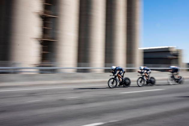 September 22, 2026, Montreal, Pq, CANADA: Men s Spanish cyclists race in the mixed relay time trials at the UCI Road World Championships cycling event in Montreal, on Tuesday, Sept. 22, 2026. Canada News - September 22, 2026  - ZUMAc35_ 20260922_zaf_c35_132 Copyright: xChristopherxKatsarovx