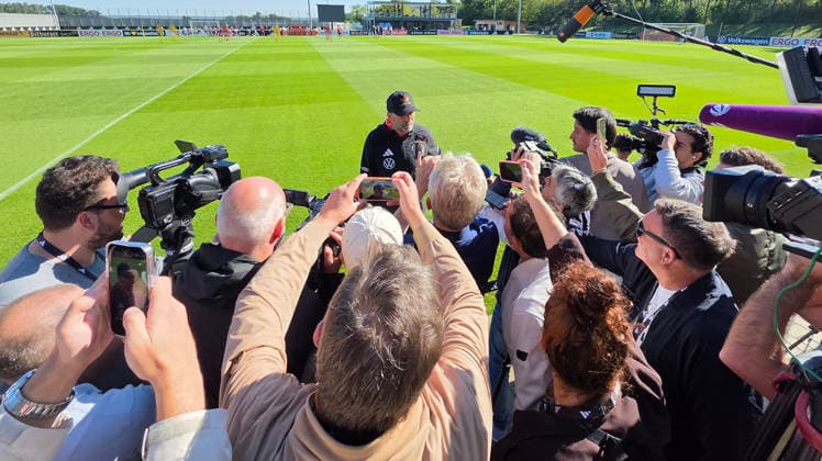September 23, 2026 Soccer DFB German Soccer Federation National Team Germany Training xwoxzix Jürgen Klopp, Germany s national team coach, in a spontaneous interview with the media
