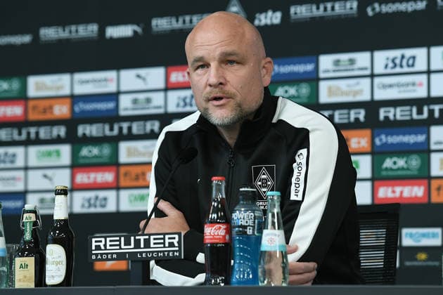 Introduction of Alexander Blessin as the new head coach of Borussia Mönchengladbach on September 23, 2026, at ista Borussia Park in Mönchengladbach Rouven Schröder, Head of Sports, Mönchengladbach xRx