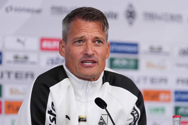 September 23, 2026, xydrx, soccer, Borussia Mönchengladbach press conference, official coach presentation at ista Borussia Park, 2026–2027 season, Alexander Blessin, head coach of Borussia Mönchengladbach. DFB regulations prohibit any use of photographs as image sequences and or quasi-video. Copyright: HMBxMedia YannisxDreimann