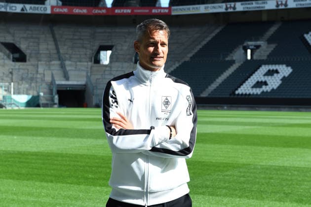 Introduction of Alexander Blessin as the new head coach of Borussia Mönchengladbach on September 23, 2026, at ista Borussia Park in Mönchengladbach Alexander Blessin Coach Head Coach Mönchengladbach xRx