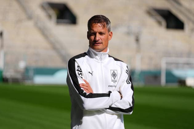 September 23, 2026, xydrx, soccer, Borussia Mönchengladbach press conference, official coach presentation at ista Borussia Park, 2026–2027 season, Alexander Blessin, head coach of Borussia Mönchengladbach. DFB regulations prohibit any use of photographs as image sequences and or quasi-video. Copyright: HMBxMedia YannisxDreimann