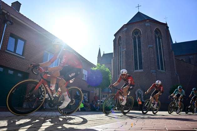 Omloop van het Houtland 2026 Cycling Race LICHTERVELDE, BELGIUM - SEPTEMBER 23 : De Schuyteneer Steffen (BEL) of Lotto - Intermarche, Taminiaux Lionel (BEL) of Lotto - Intermarche during the 80th edition of Omloop van het Houtland an UCI Class 1.1 one day cycling road race for Men Elite of 190 km with start in Zedelgem and finish in Lichtervelde on September 23, 2026 in Lichtervelde, Belgium, 23 09 2026 Lichtervelde Belgium  Copyright: xJanxDexMeuleneirx
