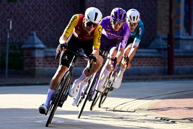 Omloop van het Houtland 2026 Cycling Race LICHTERVELDE, BELGIUM - SEPTEMBER 23 : Brookes Joseph (GBR) of Cofidis, Foldager Anders (DEN) of Team Jayco AlUla, Adomaitis Rokas (LTU) of Energus Cycling Team during the 80th edition of Omloop van het Houtland an UCI Class 1.1 one day cycling road race for Men Elite of 190 km with start in Zedelgem and finish in Lichtervelde on September 23, 2026 in Lichtervelde, Belgium, 23 09 2026 Lichtervelde Belgium  Copyright: xJanxDexMeuleneirx