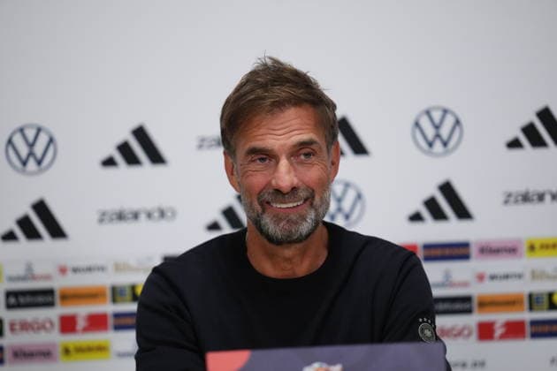 NED: Jurgen Klopp press conference, PK, Pressekonferenz Germany national team, Nationalteam head coach Jurgen Klopp press conference at MD-1 of Netherlands v Germany, UEFA Nations League match at Johan Cruyff Arena Stadium on September 23, 2026 in Amsterdam Netherlands. kpng Copyright: xBaguxBlancox xPRESSINPHOTOx PS_2627_JURG_016