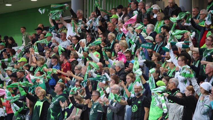 VfL vs. Graz, Women s Europa League Qualifiers, Wolfsburg, September 23, 2026, Soccer, Women s, VfL Wolfsburg vs. SK Sturm Graz, UEFA Women s Europa League Qualifiers, Round 2, 2026–2027 Season, VfL Fans, AOK Stadium, Lower Saxony, Germany