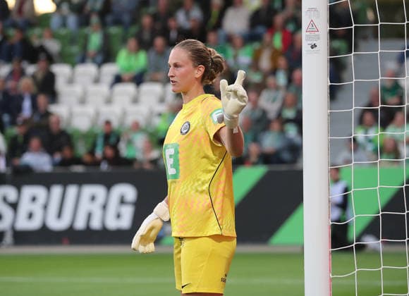 Sarah Lisa Duebel, SK Sturm Graz Soccer, Women s, 2026–2027 Season, UEFA, Women s Europa Cup Qualifying, Round 2, AOK Stadium Wolfsburg, VfL Wolfsburg vs. Sturm Graz, 6–1