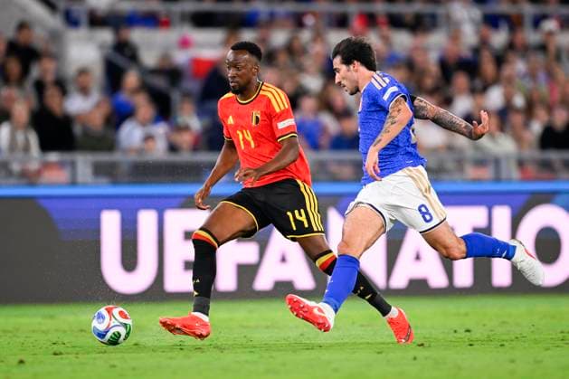 Italy v Belgium - UEFA Nations League 2026 ROME, ITALY - SEPTEMBER 25 : Lukebakio Dodi forward of Belgium in action during the UEFA Nations League tournament league phase matchday 1 group A1 match between Italy and Belgium on September 25, 2026 in Rome, Italy, 25 09 2026 Rome Italy  Copyright: xTomasxSiskx