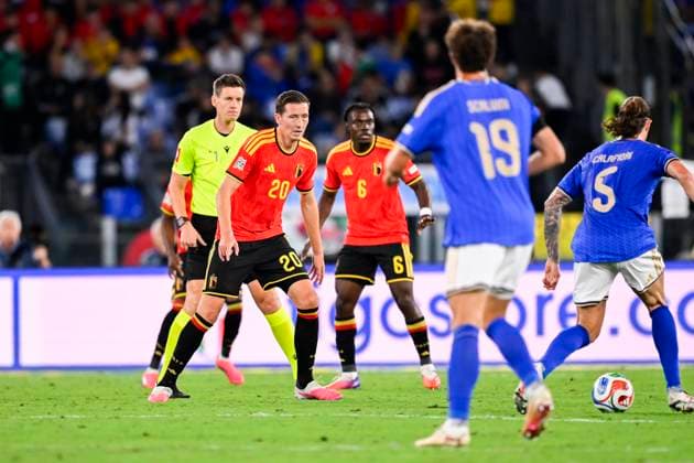 Italy v Belgium - UEFA Nations League 2026 ROME, ITALY - SEPTEMBER 25 : Vanaken Hans midfielder of Belgium in action during the UEFA Nations League tournament league phase matchday 1 group A1 match between Italy and Belgium on September 25, 2026 in Rome, Italy, 25 09 2026 Rome Italy  Copyright: xTomasxSiskx