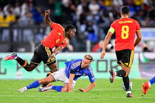 Italy v Belgium - UEFA Nations League 2026 ROME, ITALY - SEPTEMBER 25 : Lavia Romeo midfielder of Belgium in action during the UEFA Nations League tournament league phase matchday 1 group A1 match between Italy and Belgium on September 25, 2026 in Rome, Italy, 25 09 2026 Rome Italy  Copyright: xTomasxSiskx