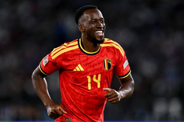 As Roma 25 09 2026 - Nations League Italia-Belgio foto Antonello Sammarco Image nella foto: esultanza gol Dodi Lukebakio 