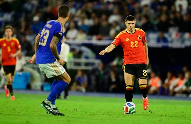 Italy v Belgium - UEFA Nations League 2026 ROME, ITALY - SEPTEMBER 25 : Fernandez-Pardo Matias forward of Belgium during the UEFA Nations League tournament league phase matchday 1 group A1 match between Italy and Belgium on September 25, 2026 in Rome, Italy, 25 09 2026 Rome Italy  Copyright: xJanxDexMeuleneirx
