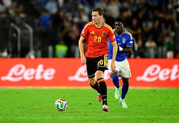Italy v Belgium - UEFA Nations League 2026 ROME, ITALY - SEPTEMBER 25 : Vanaken Hans midfielder of Belgium during the UEFA Nations League tournament league phase matchday 1 group A1 match between Italy and Belgium on September 25, 2026 in Rome, Italy, 25 09 2026 Rome Italy  Copyright: xJanxDexMeuleneirx