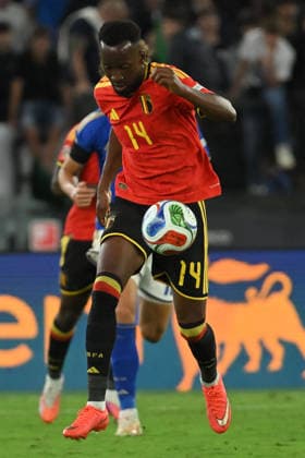 SOCCER - UEFA Nations League - Italy vs. Belgium Photo by IPA ABACAPRESS.COM88978524 - Dodi Lukebakio (Forward) of Belgium during Matchday 1 of the Nations League between Italy and Belgium at the Olympic Stadium in Italy on September 25, 2026. Mattia Vian Rome Italy  Copyright: xIPAxSport ABACAx