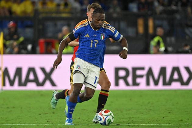 SOCCER - UEFA Nations League - Italy vs. Belgium Photo by IPA ABACAPRESS.COM88978525 - Mohamed Ali Zoma (Defender) of Italy during Matchday 1 of the Nations League between Italy and Belgium at the Olympic Stadium in Italy on September 25, 2026. Mattia Vian Rome Italy  Copyright: xIPAxSport ABACAx