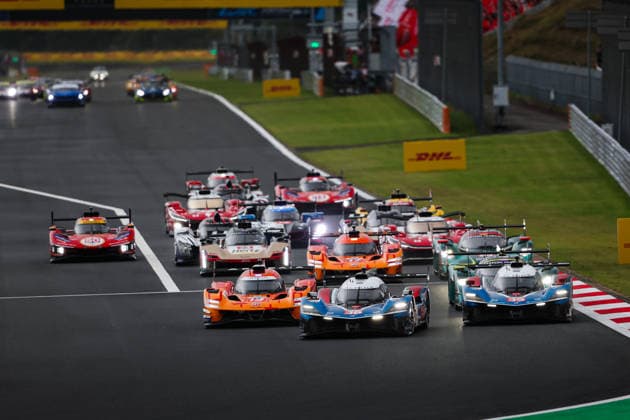 FIA WEC - 6 HOURS OF FUJI 2026 start of the race, depart, 19 CHATIN Paul-Loup (fra), JAMINET Mathieu (fra), JUNCADELLA Daniel (esp), Genesis Magma Racing, Genesis GMR-001 19, Hypercar, 35 HABSBURG Ferdinand (aut), MILESI Charles (fra), Alpine Endurance Team, Alpine A424 35, Hypercar, 36 GOUNON Jules (fra), MARTINS Victor (fra), Alpine Endurance Team, Alpine A424 36, Hypercar, action during the 6 Hours of Fuji 2026, 6th round of the 2026 FIA World Endurance Championship, from September 25 to 27, 2026 on the Fuji Speedway in Oyama, Shizuoka, Japan - OyamaJapan Copyright: xANTONINxVINCENTx
