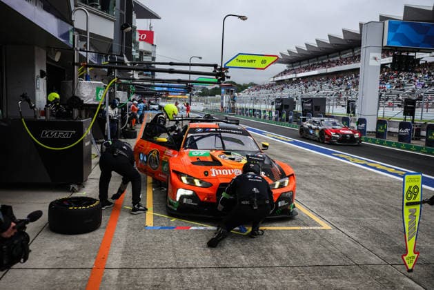 FIA WEC - 6 HOURS OF FUJI 2026 69 HARPER Dan (gbr), McINTOSH Anthony (usa), THOMPSON Parker (can), Team WRT, BMW M4 GT3 Evo 69, LM GT3, action pitstop, arrêt aux stands during the 6 Hours of Fuji 2026, 6th round of the 2026 FIA World Endurance Championship, from September 25 to 27, 2026 on the Fuji Speedway in Oyama, Shizuoka, Japan - OyamaJapan Copyright: xANTONINxVINCENTx