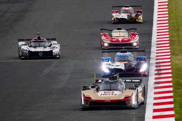 FIA WEC - 6 HOURS OF FUJI 2026 38 BAMBER Earl (nzl), BOURDAIS SÃ bastien (fra), AITKEN Jack (gbr), Cadillac Hertz Team Jota, Cadillac V-Series.R 38, Hypercar, action during the 6 Hours of Fuji 2026, 6th round of the 2026 FIA World Endurance Championship, from September 25 to 27, 2026 on the Fuji Speedway in Oyama, Shizuoka, Japan - OyamaJapan Copyright: xJULIENxDELFOSSEx
