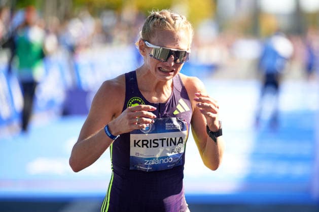 Kristina Hendel, GER, Finish Line, GER, BMW Generali Berlin Marathon 2026, September 27, 2026, GER, BMW Generali Berlin Marathon 2026, September 27, 2026, Berlin Copyright: xClaudiusxRauch,xEibner-Pressefotox xClaudiusxRauchx EP_CRH