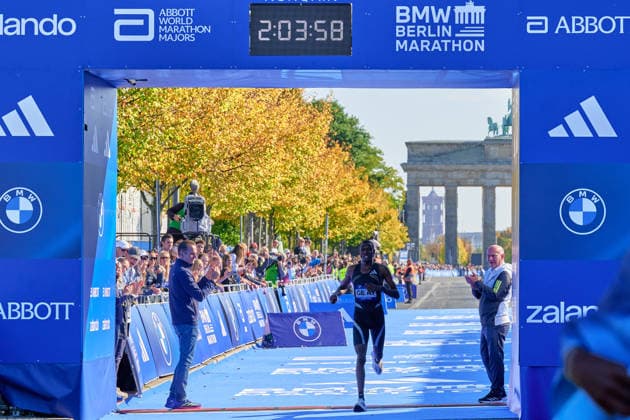 Gabriel Geay, Finish Line, GER, BMW Generali Berlin Marathon 2026, September 27, 2026, GER, BMW Generali Berlin Marathon 2026, September 27, 2026, Berlin Copyright: xClaudiusxRauch,xEibner-Pressefotox xClaudiusxRauchx EP_CRH