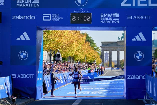 Tagst Assefa, Finish Line, Women s Winner, GER, BMW Generali Berlin Marathon 2026, September 27, 2026, GER, BMW Generali Berlin Marathon 2026, September 27, 2026, Berlin Copyright: xClaudiusxRauch,xEibner-Pressefotox xClaudiusxRauchx EP_CRH