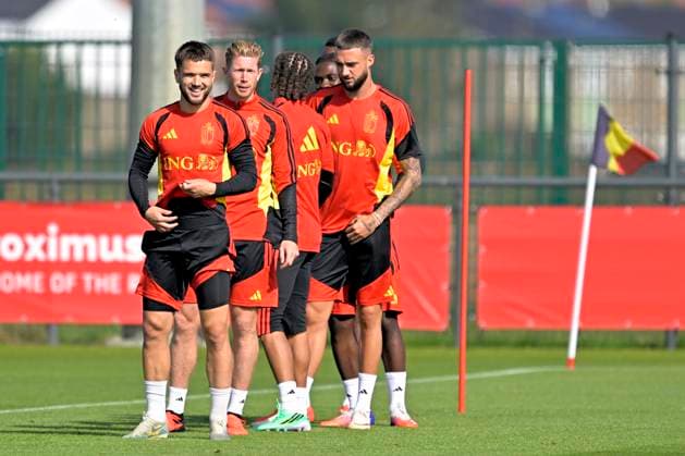 Belgium v France - UEFA Nations League 2026 Media Activities 27 09 2026 TUBEKE, BELGIUM - SEPTEMBER 27 : Raskin Nicolas midfielder of Belgium during a training session ahead of the UEFA Nations League tournament league phase matchday 2 group A1 match between Belgium and France on September 27, 2026 in Tubeke, Belgium, 27 09 2026 Tubeke Belgium  Copyright: xSesx