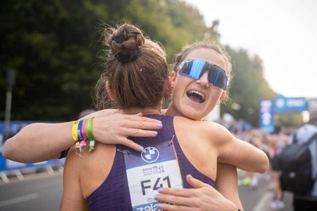 BERLIN, GERMANY - SEPTEMBER 27, 2026: Anna Langerwisch (GER, Marathon Team Berlin) before the 52. BMW Berlin Marathon at Berlin on September 27, 2026 in Berlin, Germany. Copyright: xBEAUTIFULxSPORTS Kuehnx