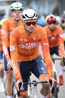 Dutch Mathieu van der Poel pictured at the start of the elite men Road Race race (273,7 km) at the cycling World Championship, WM, Weltmeisterschaft in Montreal, Canada, Sunday 27 September 2026. The UCI road world championships are taking place from 20 to 27 September, in Montreal, Canada. JASPERxJACOBS  x187974897x