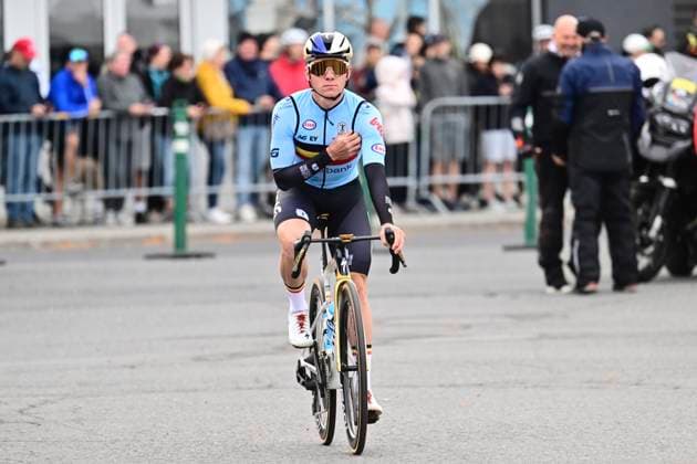 UCI 2026 Road World Championship, WM, Weltmeisterschaft Montreal 27 09 2026 MONTREAL, CANADA - SEPTEMBER 27 : Evenepoel Remco (BEL) during the Men Elite cycling road race of the 2026 UCI Road World Championships 93th edition an UCI World Championships cycling race of 273.4 km with start in Montreal and finish in Montreal on September 27, 2026 in Montreal, Canada, 27 09 2026 Montreal Canada  Copyright: xPeterxDexVoechtx