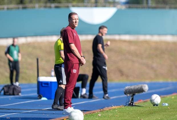 Soccer, Women s, 2026–2027 Season, DFB Cup First Round, FC Viktoria 89 Berlin vs. Bayer Leverkusen, Coach Roberto Pätzold (Bayer 04 Leverkusen), September 27, 2026, Copyright: xMatthiasxKochx