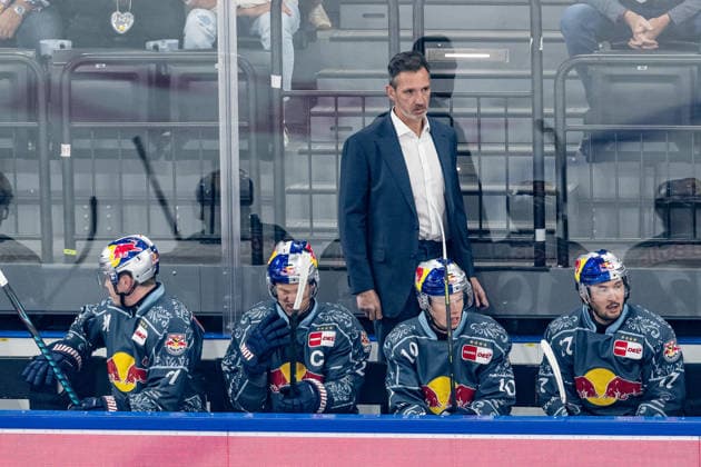 Rob Leask, Assistant Coach, EHC Red Bull Munich (GER), EHC Red Bull Munich vs. Löwen Frankfurt Ice Hockey, DEL, 2026–2027 Season, Matchday 4, September 27, 2026. Photo: HMB Media, Franz Feiner Copyright: HMBxMedia FranzxFeiner