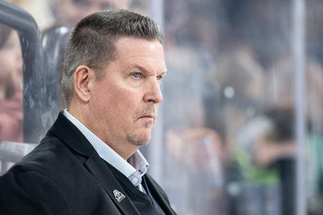 Tom Pokel, Head Coach, Löwen Frankfurt Profile, GER, EHC Red Bull Munich vs. Löwen Frankfurt, Ice Hockey, DEL, 2026–2027 Season, Matchday 4, September 27, 2026, Photo by HMB Media, Heike Feiner Copyright: HMBxMedia HeikexFeiner