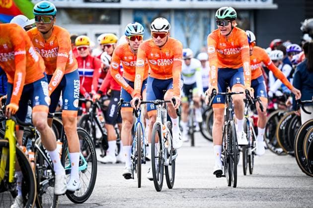 Dutch Mathieu van der Poel pictured before the elite men Road Race race (273,7 km) at the cycling World Championship, WM, Weltmeisterschaft in Montreal, Canada, Sunday 27 September 2026. The UCI road world championships are taking place from 20 to 27 September, in Montreal, Canada. JASPERxJACOBS  x187977736x