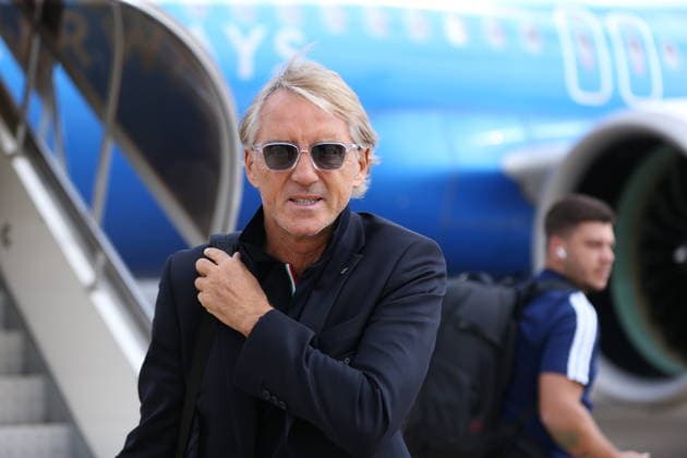Italian National Football Team arrives in Bursa BURSA, TURKIYE - SEPTEMBER 27: Head coach of the Italian National Football Team, Roberto Mancini arrives at Yenisehir Airport ahead of the upcoming UEFA Nations A League second match between Turkiye and Italy, in Bursa, Turkiye on September 27, 2026. Mustafa Bikec Anadolu Bursa Turkey. Editorial use only. Please get in touch for any other usage.  Copyright: x2026xAnadoluxMustafaxBikecx