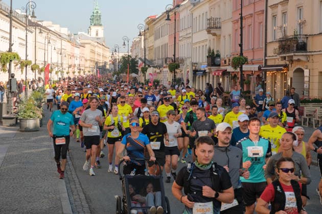 September 27, 2026, Warsaw, Masovian Voivodeship, Poland: Athletes run on Warsaw s streets during the 48th Warsaw Marathon. The race has been awarded the World Athletics Elite Label for the first time in its history and is part of the European Marathon Classics (EMC) series of races. Warsaw Poland - ZUMAk204 20260927_zip_k204_015 Copyright: xRomanxKozielx