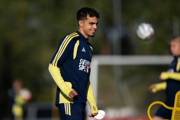 September 27, 2026: Yasin Ayari of the Swedish men’s national soccer team at a training session on September 27, 2026 in Stockholm. Photo by Emma Wallskog. BILDBYRAN code EW EW0711 soccer football fotball Nations League UEFA Nations League training practice Sweden Sweden Sweden A BBENG  Copyright: EMMAxWALLSKOG BB260927EW026