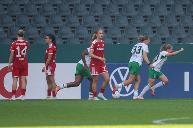 September 27, 2026, xgrfx, Women s DFB Cup First Round, Borussia Mönchengladbach vs. FC Bayern Munich, Goal: Luca Graf (1-0) Borussia Mönchengladbach Mönchengladbach