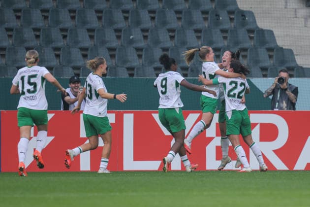 September 27, 2026, xgrfx, Women s DFB Cup First Round, Borussia Mönchengladbach vs. FC Bayern Munich, Goal: Luca Graf (1-0) Borussia Mönchengladbach Mönchengladbach