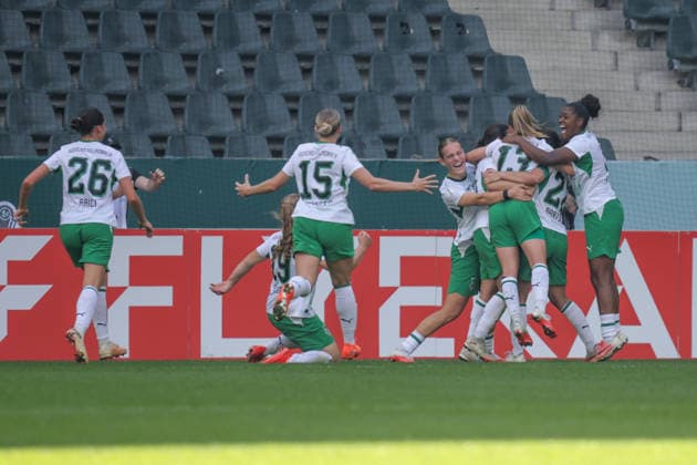 September 27, 2026, xgrfx, Women s DFB Cup First Round, Borussia Mönchengladbach vs. FC Bayern Munich, Goal: Luca Graf (1-0) Borussia Mönchengladbach Mönchengladbach