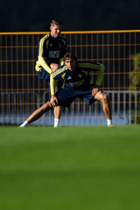 September 27, 2026: John Mellberg of the Swedish men’s national soccer team at a training session on September 27, 2026 in Stockholm. Photo by Emma Wallskog. BILDBYRAN code EW EW0711 soccer football Fotball Nations League UEFA Nations League training practice Sweden Sweden A BBENG  Copyright: EMMAxWALLSKOG BB260927EW045
