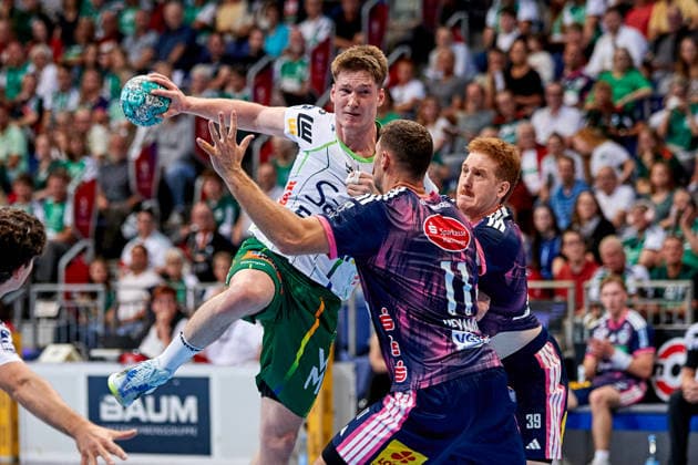 Oskar Neudeck FRISCH AUF Göppingen 2 TSV Hannover Burgdorf vs. FRISCH AUF Göppingen, Handball Bundesliga, HBL, 2026–2027 season, September 27, 2026, Press photo by Jan Frederic Helbig, TSV Hannover Burgdorf vs. FRISCH AUF Goeppingen, Handball Bundesliga, HBL, ZAG Arena, Opel Handball Bundesliga, 2026–2027 season, September 27, 2026, Hannover Copyright: xEibner-Pressefoto Jan-FredericxHx EP_JHG
