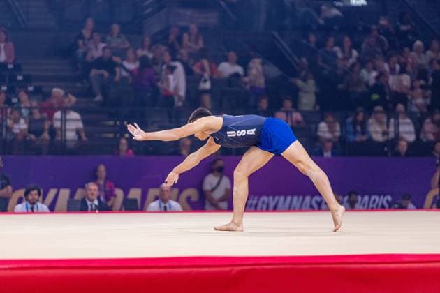 September 27, 2026, Paris, Paris, France: September 27, 2026, Paris, France: Kim Cooper of the USA during the final af the floor at Gym Paris in the AccorArena. Paris France - ZUMAp284 20260927_zip_p284_002 Copyright: xMickaelxPintax
