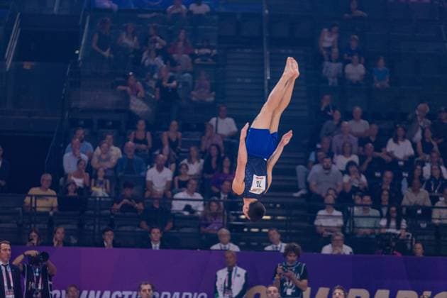 September 27, 2026, Paris, Paris, France: September 27, 2026, Paris, France: Kim Cooper of the USA during the final af the floor at Gym Paris in the AccorArena. Paris France - ZUMAp284 20260927_zip_p284_007 Copyright: xMickaelxPintax