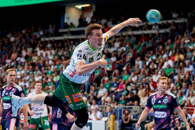 Erik Persson FRISCH AUF Goeppingen 22 TSV Hannover Burgdorf vs. FRISCH AUF Goeppingen, Handball Bundesliga, HBL, 2026–2027 season, September 27, 2026 Press photo by Jan Frederic Helbig TSV Hannover Burgdorf vs. FRISCH AUF Goeppingen, Handball Bundesliga, HBL, ZAG Arena, Opel Handball Bundesliga, 2026–2027 season, September 27, 2026, Hannover Copyright: xEibner-Pressefoto Jan-FredericxHx EP_JHG